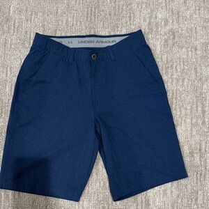 Under Armour Men's Deep Blue Flat Front Golf Shorts